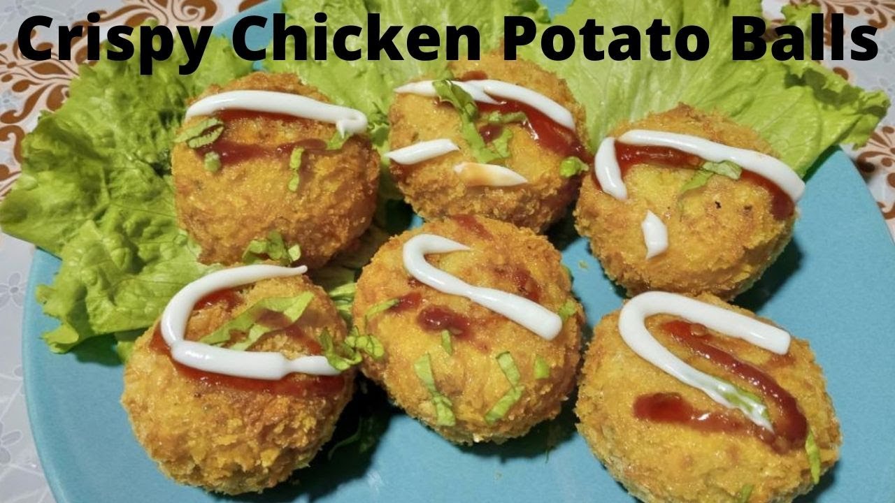 Crispy Chicken Potato Balls | Pakistani Food Recipes | Easy homemade lunch for office and school