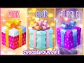 Choose your gift chooseyourgift pickonekickone 3giftbox pink blue purple giftbox gift