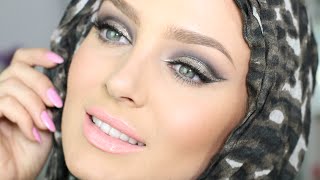 Glam Metallic Hijab Makeup with TRIPLE Winged Liner! screenshot 5