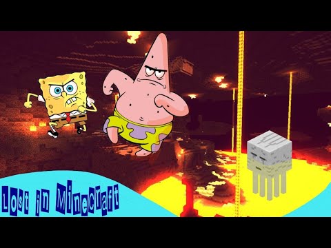 SpongeBob and Patrick went in the Nether | SpongeBob in Minecraft animation eps4