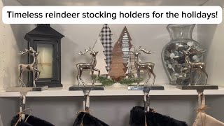 These Heavy-Duty Reindeer Stocking Holders Are Beautiful! 🦌🎄