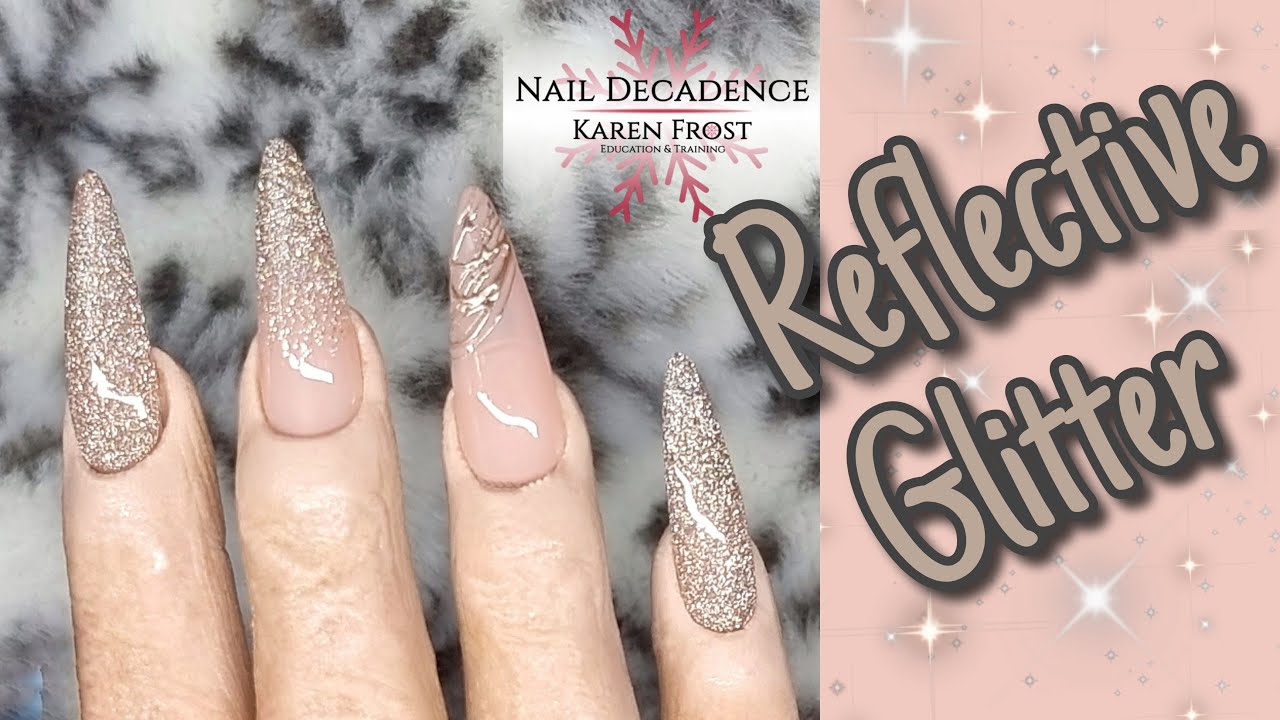 Full Cover Nail Tips | Born Pretty PR Haul | Champagne Gold Reflective Glitter | Spider Gel | Easy