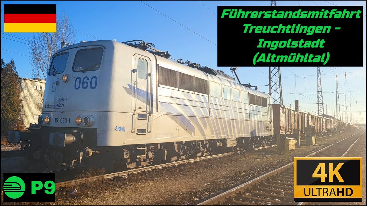 Führerstandsmitfahrt Treuchtlingen - Ingolstadt (Altmühltal) im Winter