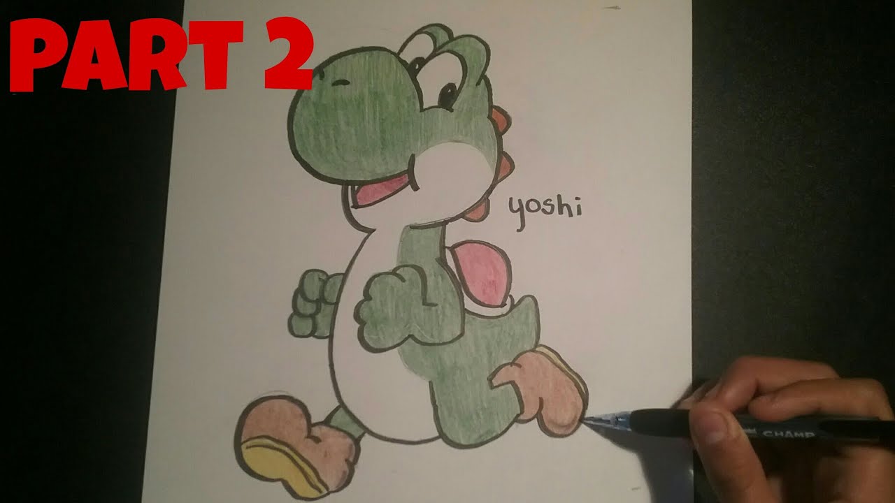 Yoshi Speed Drawing[Part 2] - YouTube