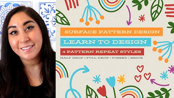 Skillshare Course Trailer - Learn to Design 4 Types of Surface Pattern Repeats in Affinity Designer
