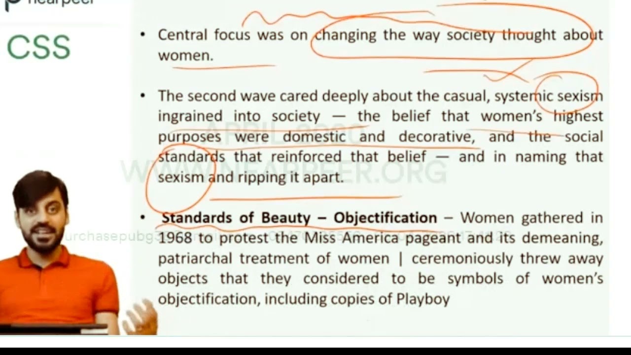 2nd Wave of Feminism | Lecture # 4| Gender Studies | Nearpeer | CSS & PMS