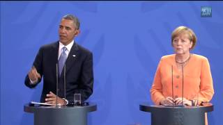 President Obama and Chancellor Merkel Hold a Press Conference