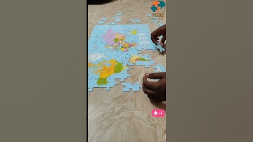 World Map Jigsaw Puzzle #shorts #worldmap #jigsawpuzzlechallenge   #trendingshorts  #jigsawpuzzle
