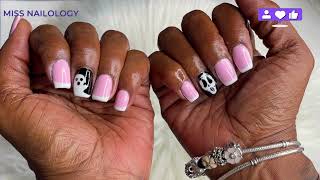 Pink Spooky Nails | Easy Halloween Nail Art