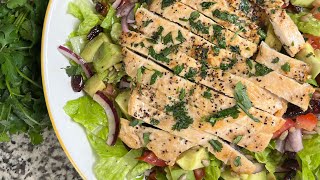 Garlic Butter Chicken Salad With Lemon Vinaigrette!