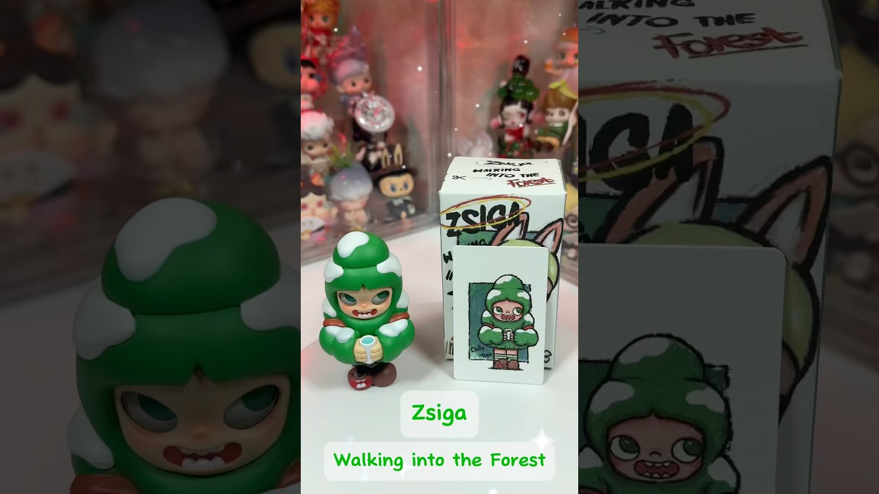 Zsiga Walking into the Forest | Chilly Tree #zsiga #popmart #christmas #christmastree #unboxing