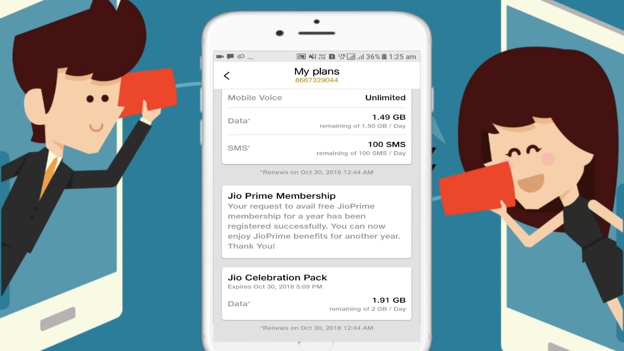 Jio Celebrations Pack 10GB Data Free for completing 2 Year's