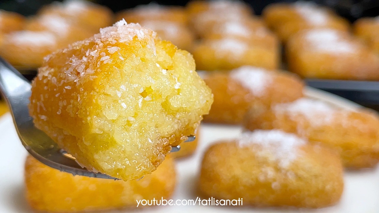 🏆 💯 10 Dakikada Hazır! Şerbetli Hindistan Cevizli Lokmalık Tatlı Tarifi