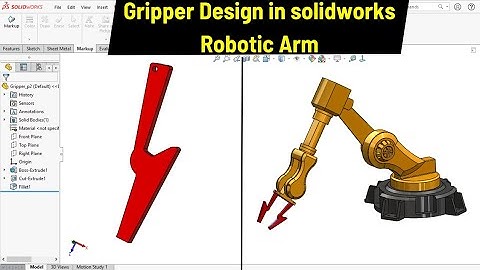 Geipper Design for Robotic Arm in solidworks | Robo CAD