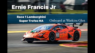 2024 Ernie Francis Jr Lamborghini Super Trofeo | ONBOARD at Watkins Glen Race 1