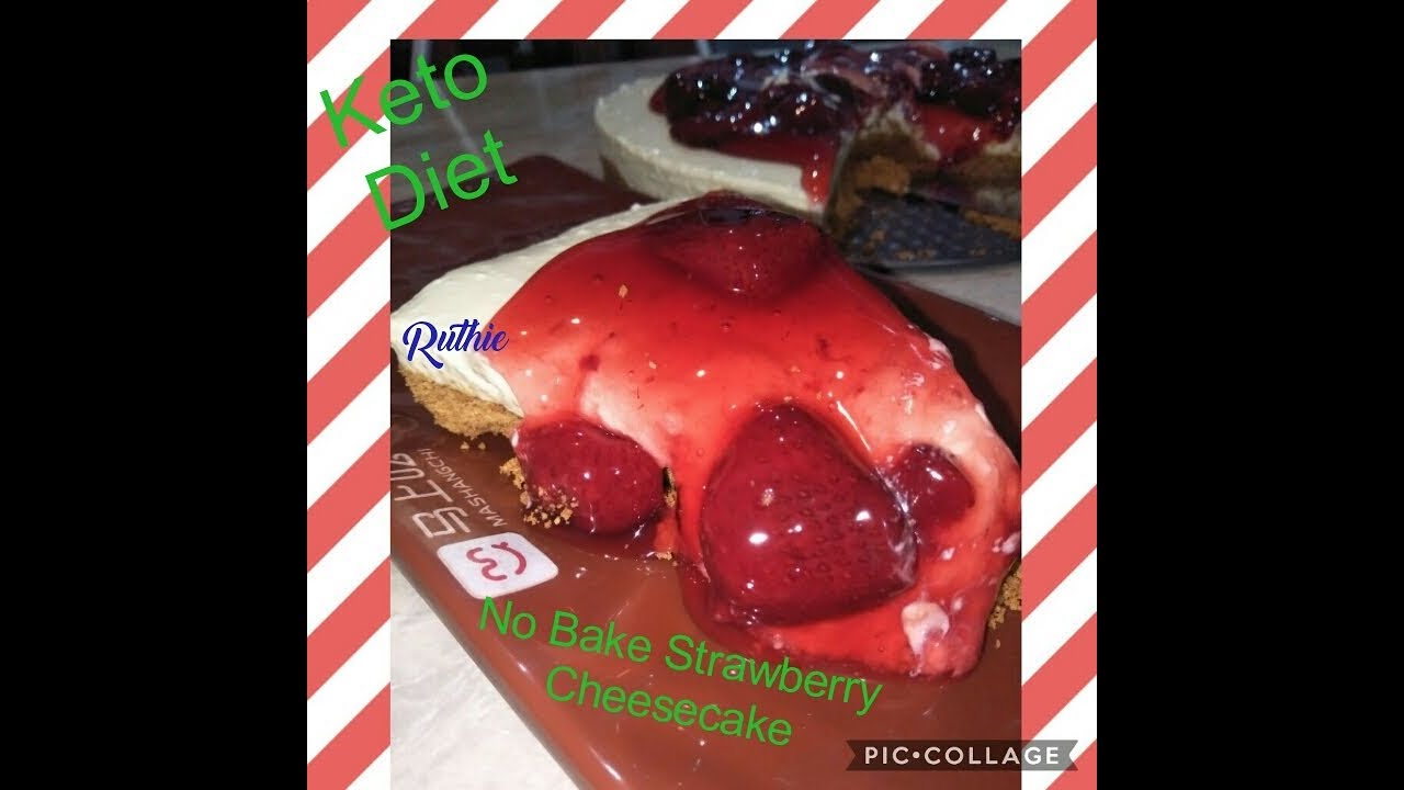 Healthy No Bake Strawberry Cheesecake