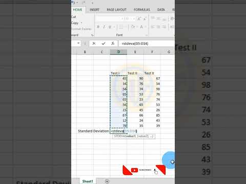 Video: Apakah Excel StdDevP?