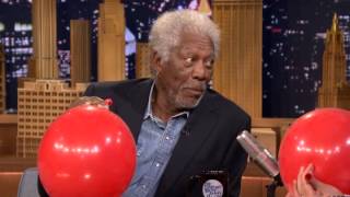 Morgan Freeman and Jimmy Fallon While Sucking Helium