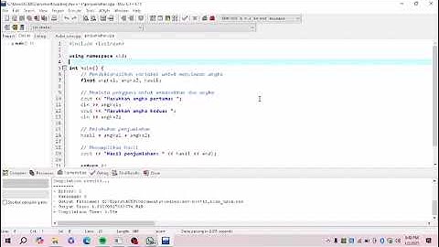 Membuat Program Penjumlahan Dev-c++