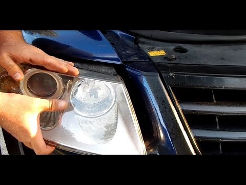 How to change a halogen light bulb with a VW Touareg Porsche Cayenne Audi Q7 (ENGLISH)