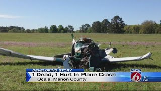 1 dead, 1 hurt in Ocala plane crash