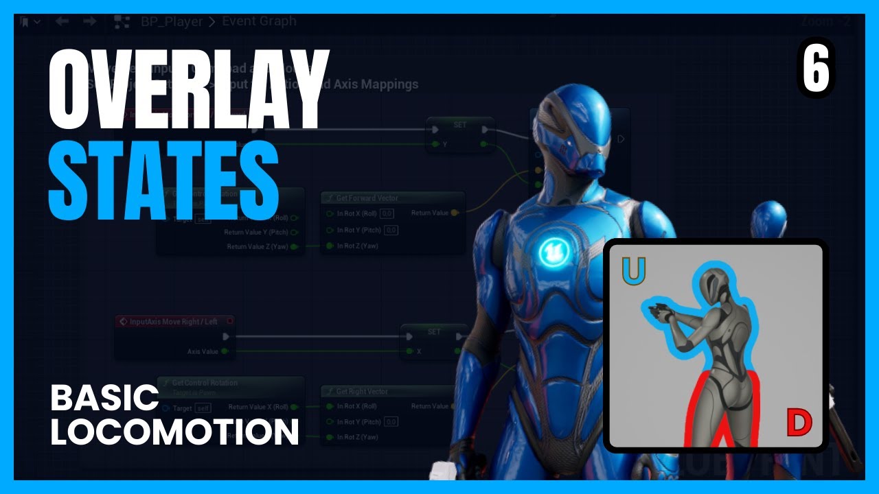UE5 - Basic Locomotion: Overlay States (REPLICATED) - YouTube
