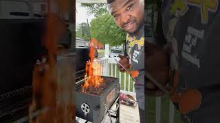 Charles is Grilling in the Backyard!
