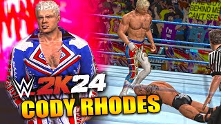 WWE 2K24 PS2 - Cody Rhodes Mod For WWE 2K24 PS2 SvR 07 Mod PS2