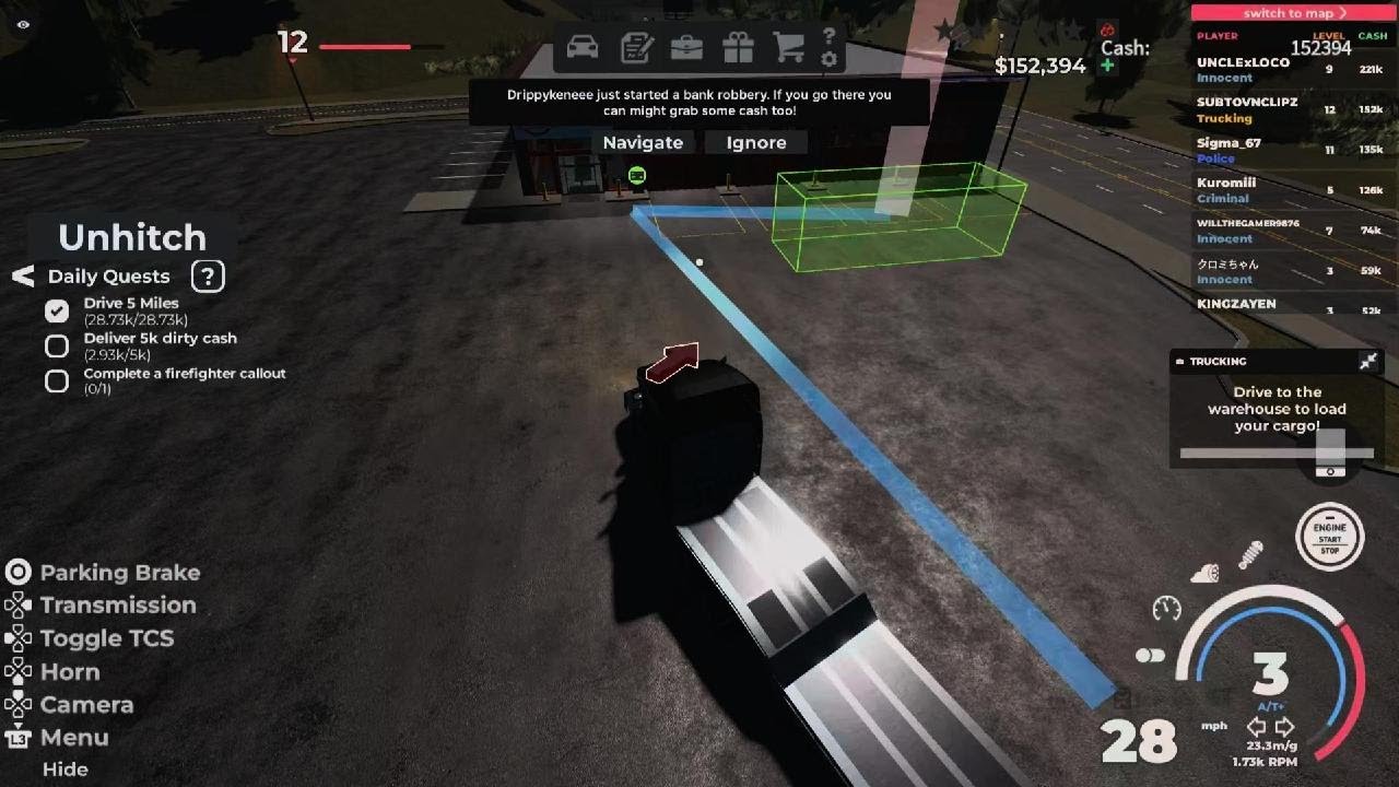 Roblox trucking in Roanoke