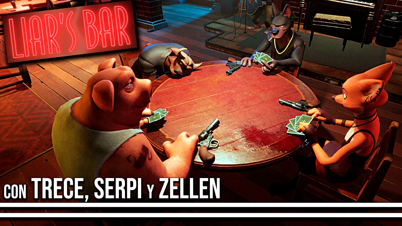 Si mientes y te pillan: PLOMAZO 🔫🎲 LIAR´S BAR #1 con MenosTrece, ZellenDust y Sr.Serpiente