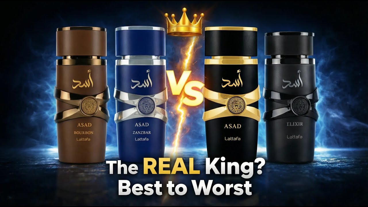 Lattafa Asad Full RANKING: Asad Elixir vs Bourbon vs Zanzibar vs