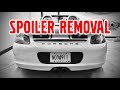 Porsche 987, Spoiler Removal