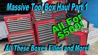 Largest Tool Box Haul Ever! Too Much for Just One Video!