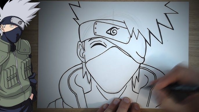 Como Desenhar O Kakashi  Anime karakterler, Çıkartma, Anime