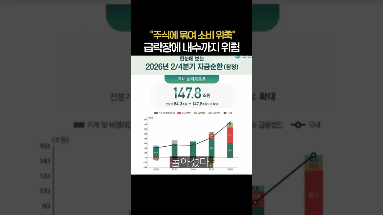 "주식에 돈 다 묶였다" 급락장에 내수까지 '위험' (20261017) #삼성전자 #SK하이닉스