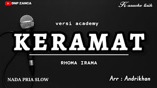 KARAOKE : KERAMAT | RHOMA IRAMA NADA PRIA SLOW 