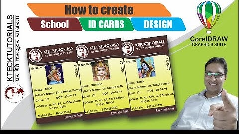 how to create ID Card design|| ID Cards in coreldraw|| ID Card kaise design kare|| in hindi|| 2020