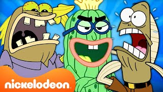 40 MINUTES Of SpongeBob&#39;s Best Background Characters! | Nickelodeon Cartoon Universe
