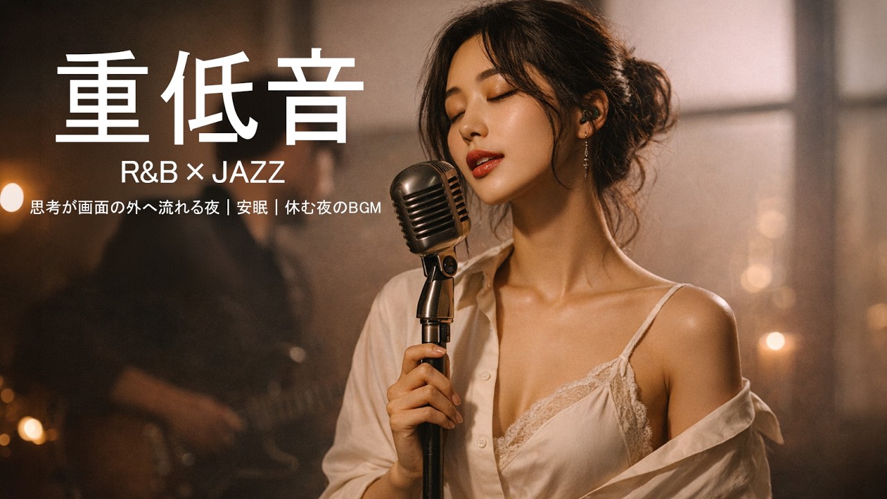 重低音 Lo-Fi R&B×JAZZ｜呼吸・鼓動・歩幅に同調する｜思考が画面の外へ流れる夜｜安眠｜休む夜のBGM｜作業用BGM