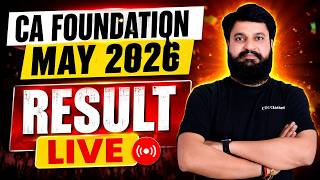 🔴RESULT LIVE : CA Foundation May 2026 Result LIVE Check #ctcclasses #cafoundationmay2026result