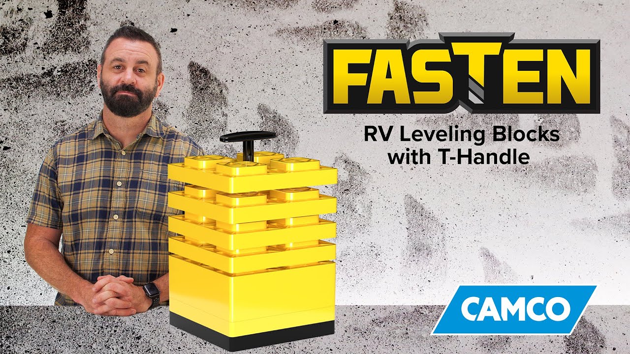 FASTEN RV Leveling Blocks with T-Handle - YouTube