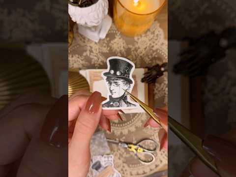 ASMR｜ミニノートvintage collage #shorts #scrapbooking