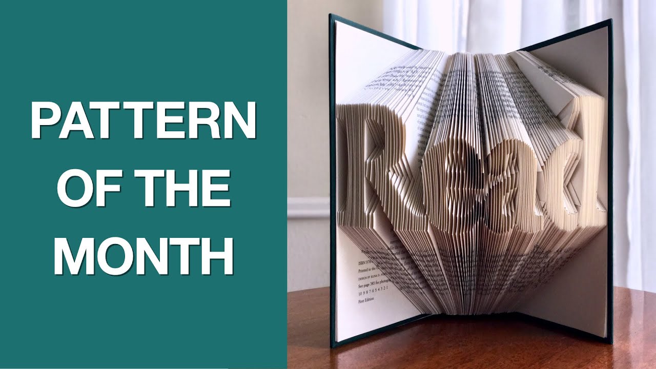 Book Folding Pattern of the Month for January: Read | Make Your Own ...