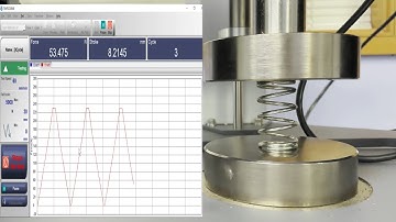 Low Cycle Compression Testing - Spring - Shimadzu Autograph Universal Test Systems