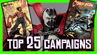 The TOP 25 Comic Book Crowdfunding Campaigns on Kickstarter AND Indiegogo.