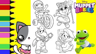 Disney Muppet Babies Coloring Book Compilation Kermit Miss Piggy Gonzo | Sprinkled Donuts JR