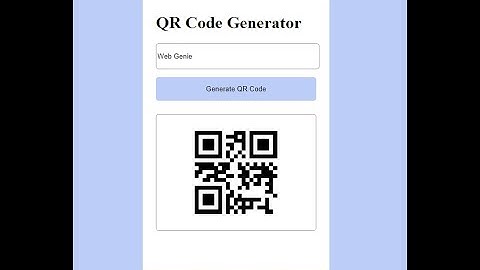 QR Code Generator in HTML CSS & JavaScript | QR Code Generator in JavaScript using API | QR Code api