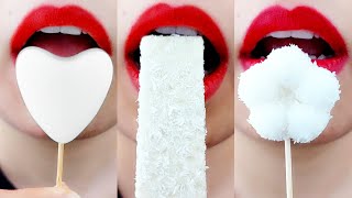 ASMR White Food Eating Sounds : Yummy White Food ASMR
