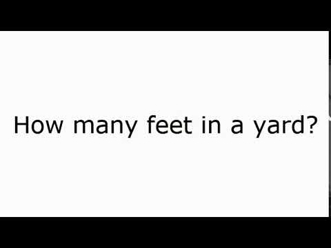 How many feet in a yard? - YouTube