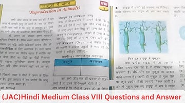 #JAC#Hindi medium#Class 8 science chapter 5Reproduction in animals(जंतुओं में जनन) questions and ans